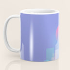 Abstract geometric pixel city 6 Coffee Mug Gallery Image 3