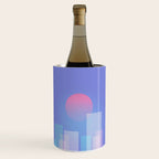 Abstract geometric pixel city 6 Wine Chiller Gallery Image 1