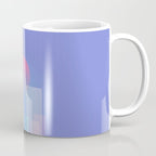 Abstract geometric pixel city 6 Coffee Mug Gallery Image 1