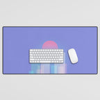 Abstract geometric pixel city 6 Desk Mat Gallery Image 1