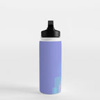 Abstract geometric pixel city 6 Water Bottle Gallery Image 3