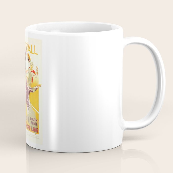 1926 Notre Dame By South Shore Line Advertising Poster Coffee Mug Gallery Image 1