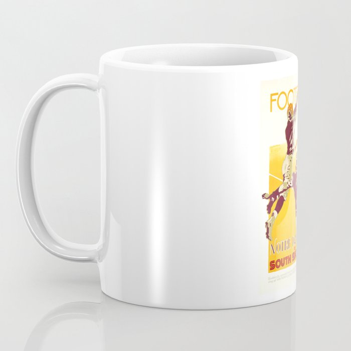 1926 Notre Dame By South Shore Line Advertising Poster Coffee Mug Gallery Image 3