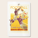 1926 Notre Dame By South Shore Line Advertising Poster Cutting Board Gallery Image 1