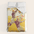 1926 Notre Dame By South Shore Line Advertising Poster Duvet Cover Gallery Image 6