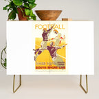 1926 Notre Dame By South Shore Line Advertising Poster Credenza Gallery Image 1