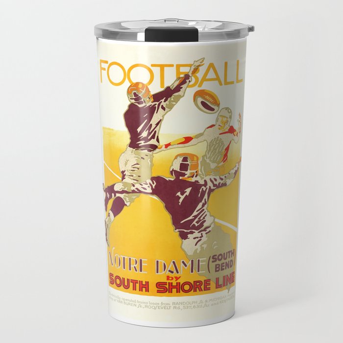 1926 Notre Dame By South Shore Line Advertising Poster Travel Mug Gallery Image 1
