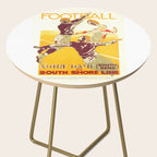 1926 Notre Dame By South Shore Line Advertising Poster Side Table Gallery Image 2