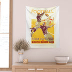 1926 Notre Dame By South Shore Line Advertising Poster Wall Tapestry Gallery Image 2