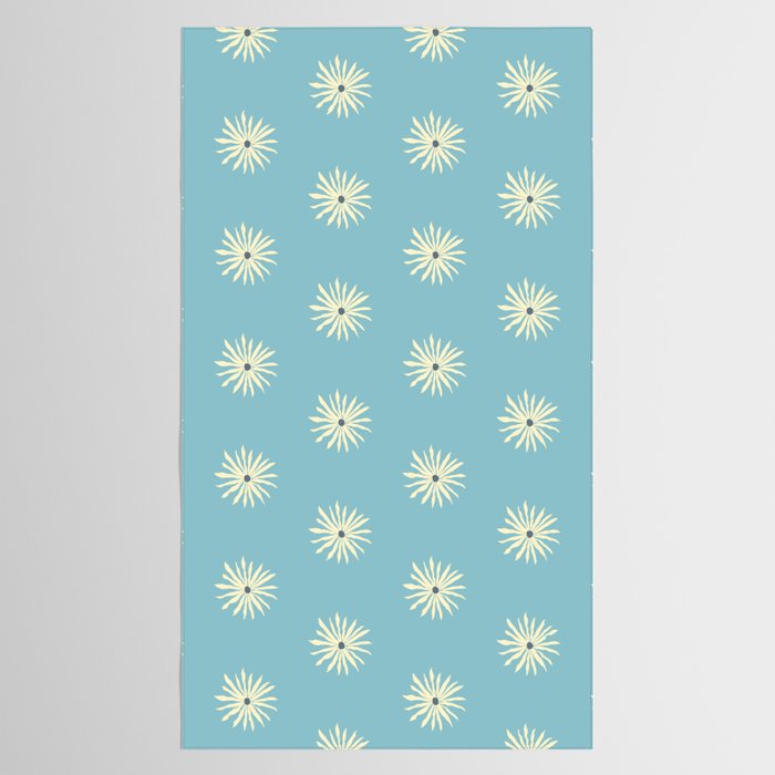 Retro Sun - Blue Sky Tablecloth Gallery Image 2