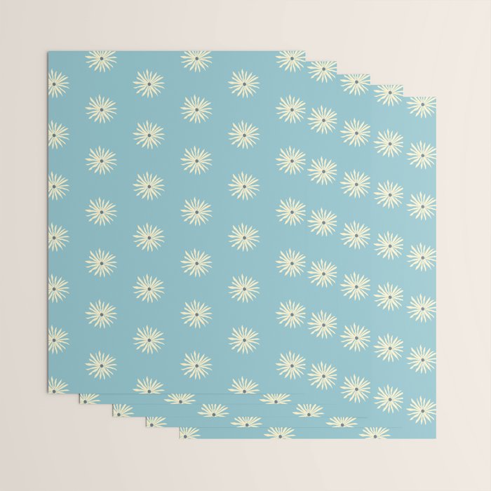 Retro Sun - Blue Sky Wrapping Paper Gallery Image 3