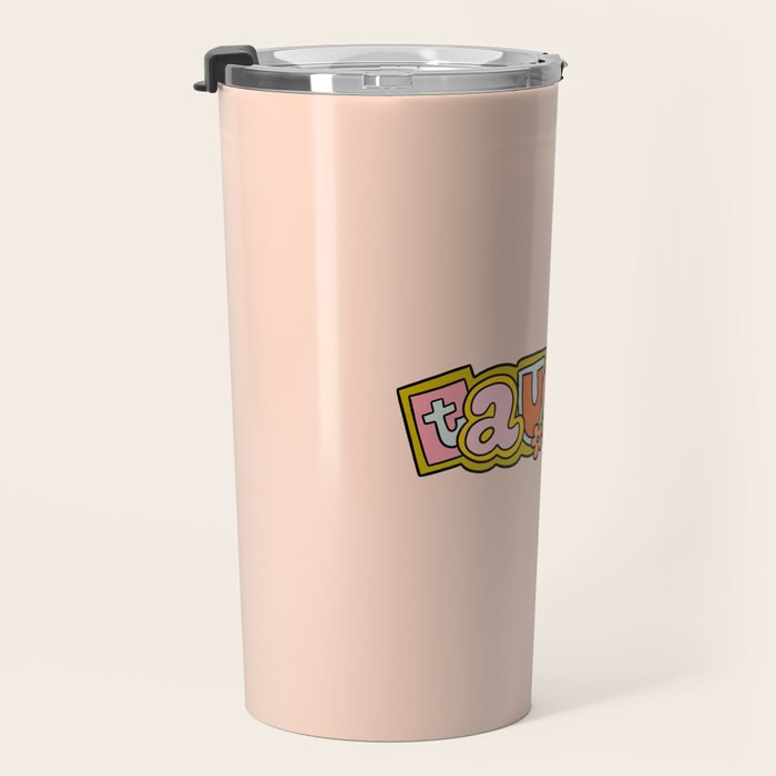 Taurus Doodle Letters Travel Mug Gallery Image 3