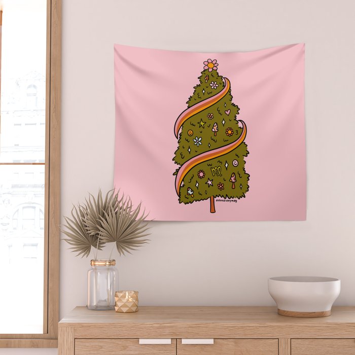 Virgo Tree Wall Tapestry Gallery Image 2