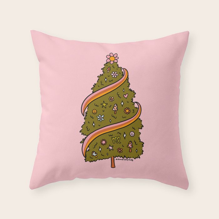 Virgo Tree Throw Pillow Gallery Image 6