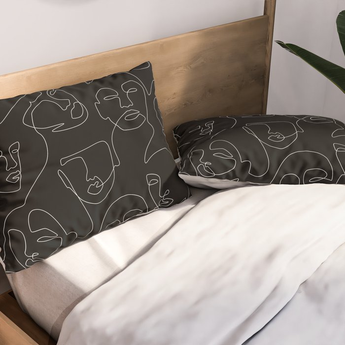 Face Lace Pillow Sham Gallery Image 2
