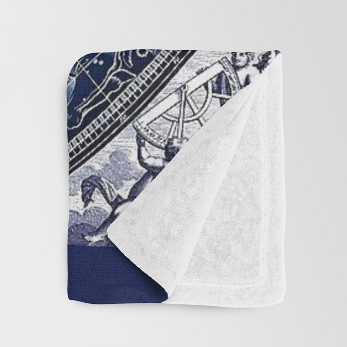 Vintage Celestial Constellations 17th Cenurty Star Map - Star Chart of the Constellations Throw Blanket Gallery Image 3