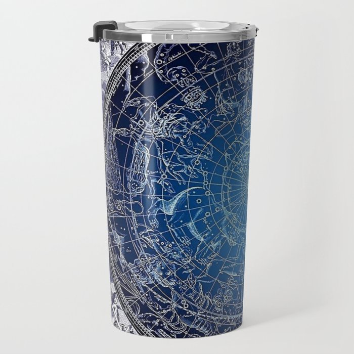 Vintage Celestial Constellations 17th Cenurty Star Map - Star Chart of the Constellations Travel Mug Gallery Image 3