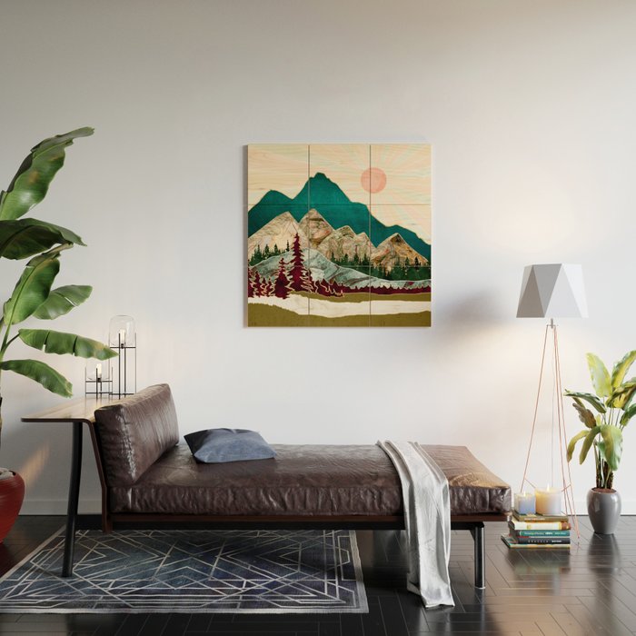 Retro Autumn Vista II Wood Wall Art Gallery Image 2
