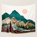 Retro Autumn Vista II Wall Tapestry Gallery Image 4