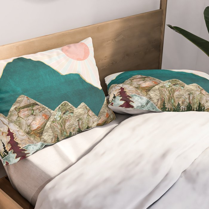 Retro Autumn Vista II Pillow Sham Gallery Image 2