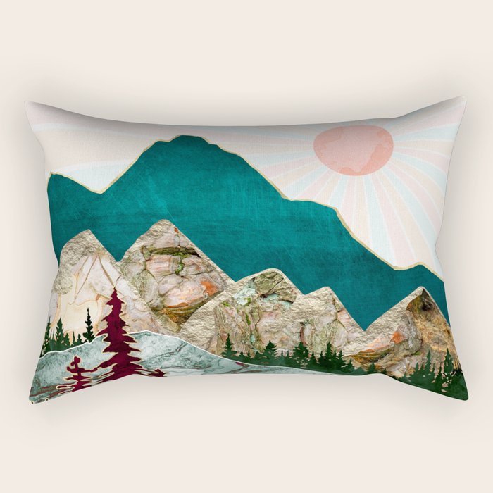 Retro Autumn Vista II Rectangular Pillow Gallery Image 1