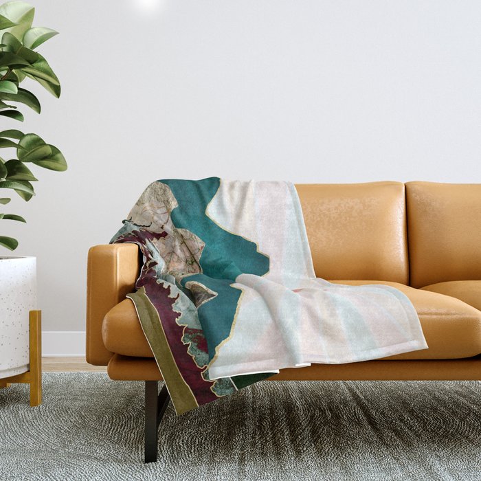Retro Autumn Vista II Throw Blanket Gallery Image 1