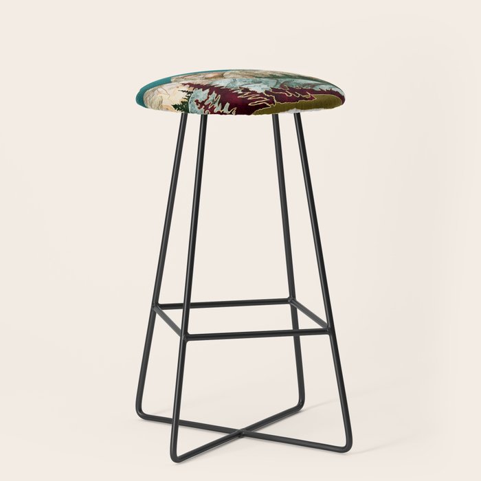 Retro Autumn Vista II Stool Gallery Image 1