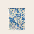 Abstract blue nature leaf art pattern Wall Hanging Gallery Image 1