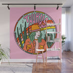 Taurus Cowgirl Wall Mural Gallery Image 1
