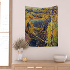 Franklin Carmichael Canadian artist Art Nouveau Post-Impressionism October Gold Wall Tapestry Gallery Image 2