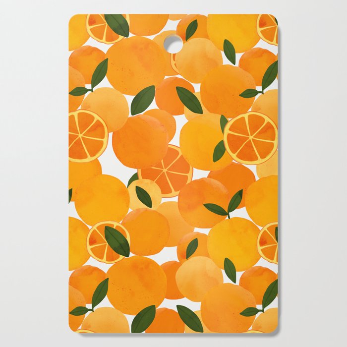 mediterranean oranges still life  Cutting Board Gallery Image 1