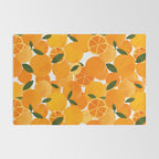 mediterranean oranges still life  Rug Gallery Image 2