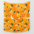 mediterranean oranges still life  Wall Tapestry Gallery Image 4