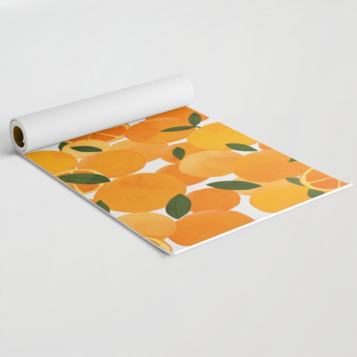mediterranean oranges still life  Yoga Mat Gallery Image 2