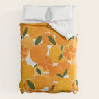 mediterranean oranges still life  Comforter Gallery Image 6