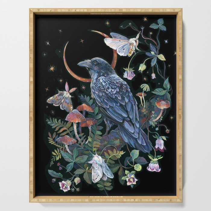 Moon Raven  Serving Tray Gallery Image 1