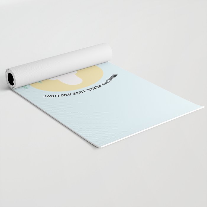 I'm Mostly Peace, Love And Light And A Little Go Fuck Yourself Funny Saying Yoga Mat Gallery Image 2