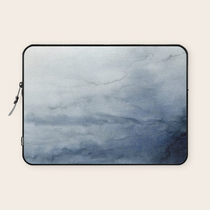 Indigo Abstract Painting | No.2 Laptop Sleeve Gallery Image 1