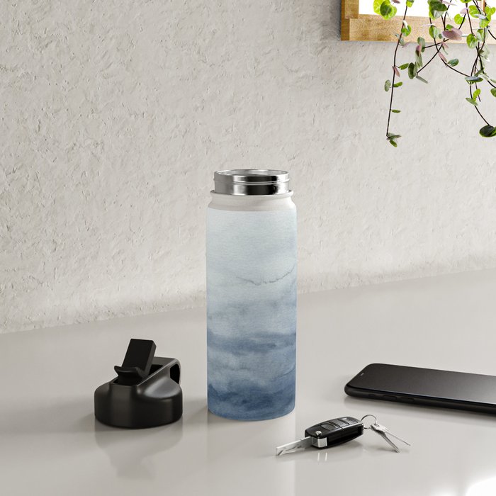 Indigo Abstract Painting | No.2 Water Bottle Gallery Image 5