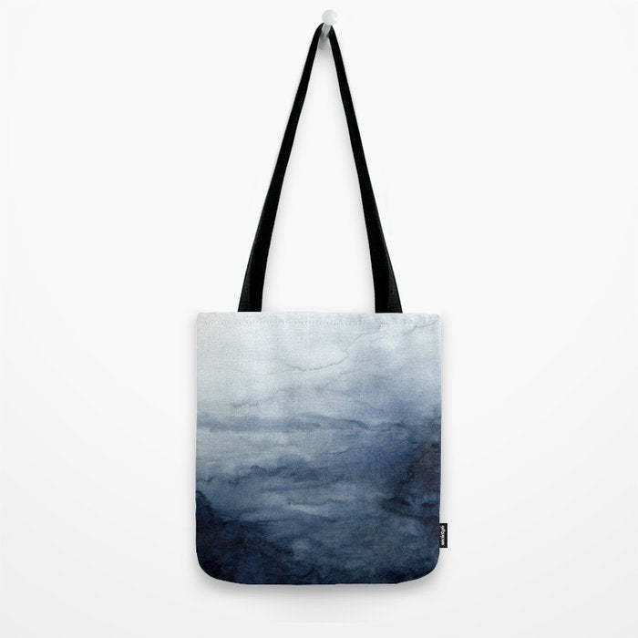 Indigo Abstract Painting | No.2 Tote Bag Gallery Image 2