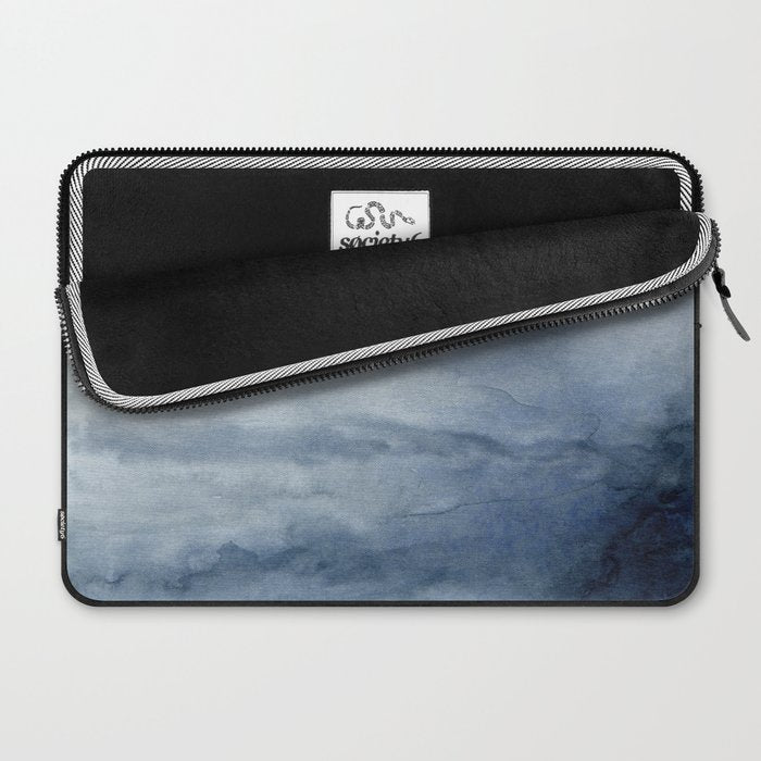 Indigo Abstract Painting | No.2 Laptop Sleeve Gallery Image 2