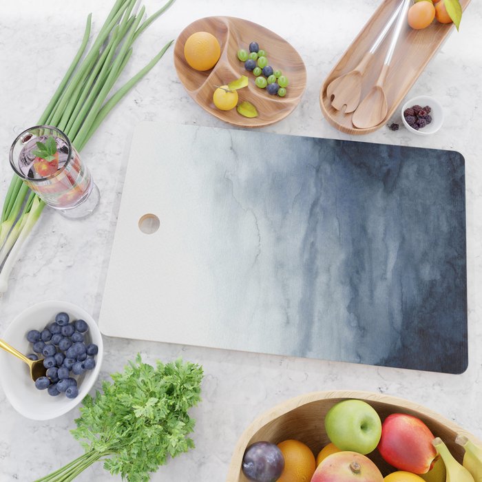 Indigo Abstract Painting | No.2 Cutting Board Gallery Image 2