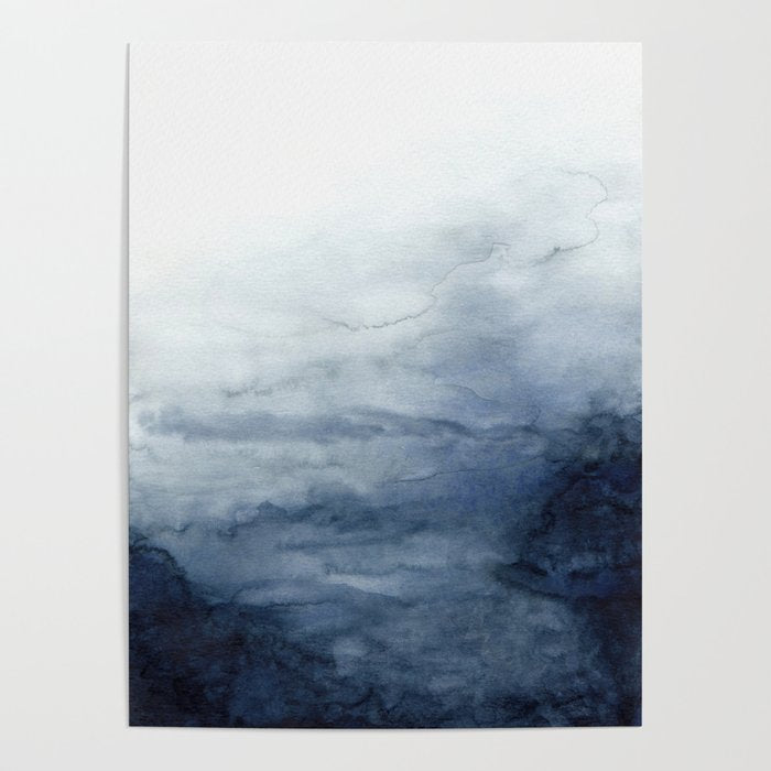 Indigo Abstract Painting | No.2 Poster Gallery Image 4