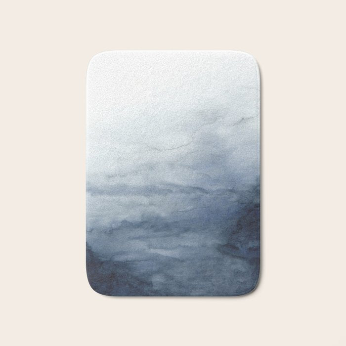 Indigo Abstract Painting | No.2 Bath Mat Gallery Image 1