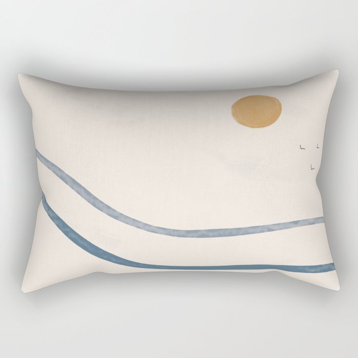 Highway to Sunrise Rectangular Pillow Gallery Image 2