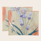 Minimal Lavender Floral Art Placemat Gallery Image 1