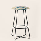 Minimal Lavender Floral Art Stool Gallery Image 1