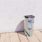 Minimal Lavender Floral Art Travel Mug Gallery Image 4