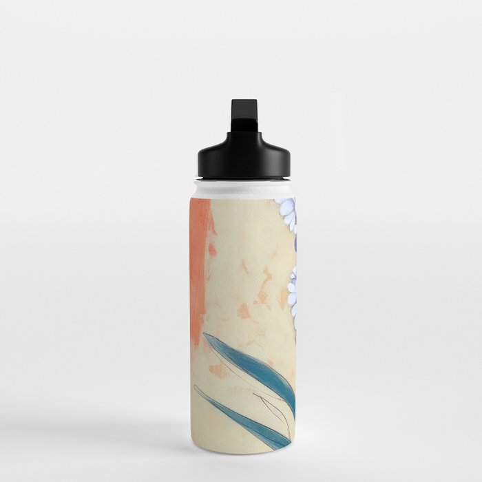 Minimal Lavender Floral Art Water Bottle Gallery Image 3