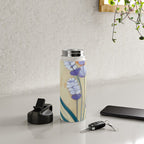 Minimal Lavender Floral Art Water Bottle Gallery Image 4